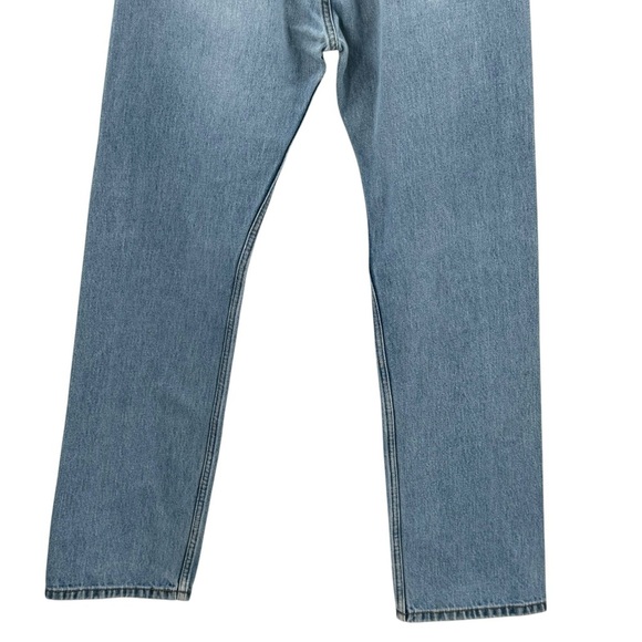 Levi's 505 Straight Leg Jeans Medium Wash Blue Broken In 100% Cotton | 34x32 12 - Picture 7 of 13